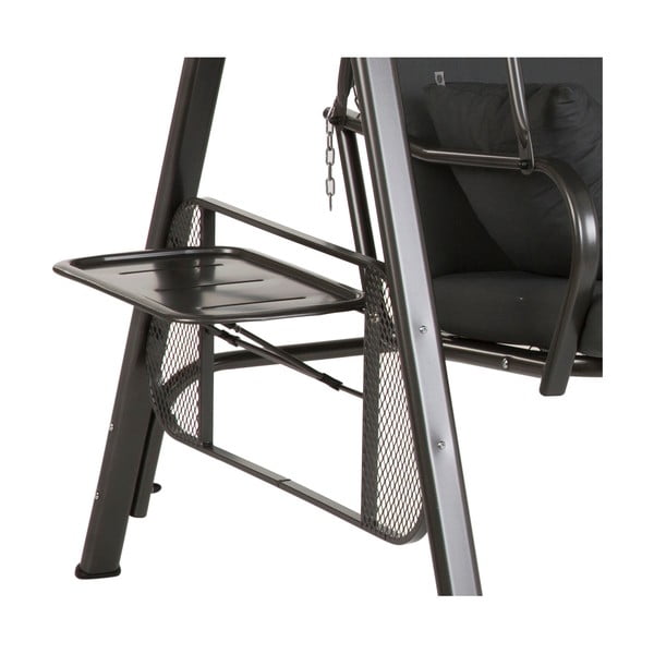 Balansoar de grădină negru din metal Salerno - Dajar-image-2