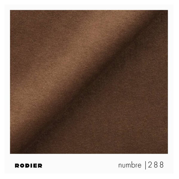 Colțar maro extensibil, cu spațiu de depozitare cu tapițerie din catifea (cu colț pe partea stângă, cu șezlong) Rene – Rodier-image-4