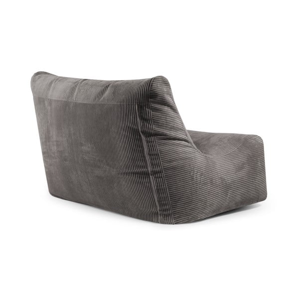Fotoliu bean bag galben muștar cu tapițerie din catifea reiată Sofa Seat Lounge – SLOWDOWN-image-4