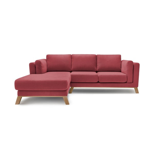 Canapea cu șezlong pe partea stângă Bobochic Paris Seattle, roșu