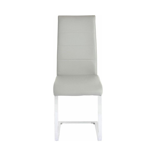  Set 2 scaune dining Støraa Cara, gri deschis-image-1