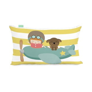 Față de pernă din amestec de bumbac Happynois Learning, 50 x 30 cm