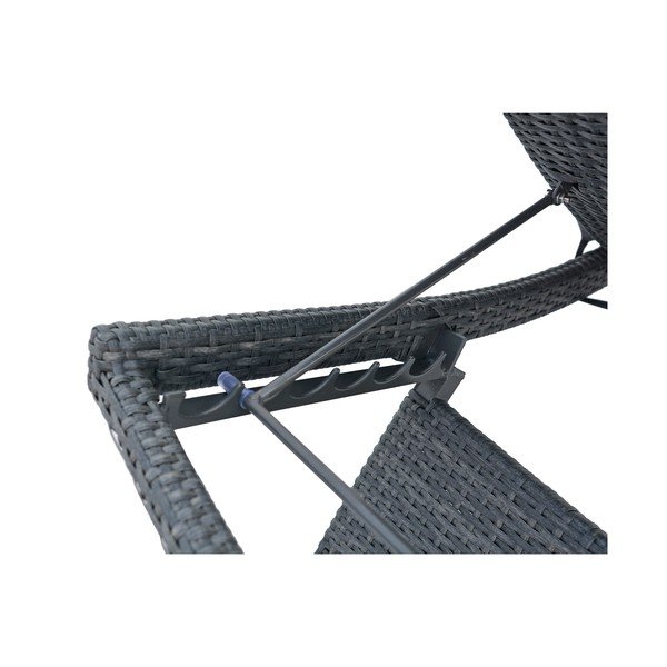 Șezlong de grădină gri Charlotte - Rojaplast-image-4