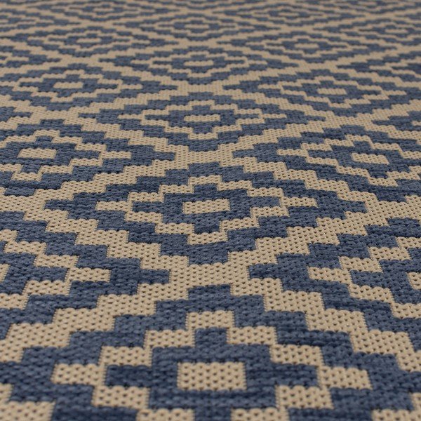 Covor de exterior albastru/bej rotund ø 160 cm Moretti - Flair Rugs-image-1