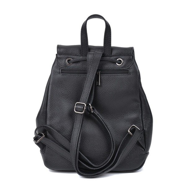Rucsac din piele pentru femei Roberta M Mussie, negru-image-3