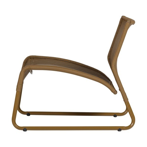 Fotoliu de grădină galben ocru din ratan artificial West – WOOOD-image-2