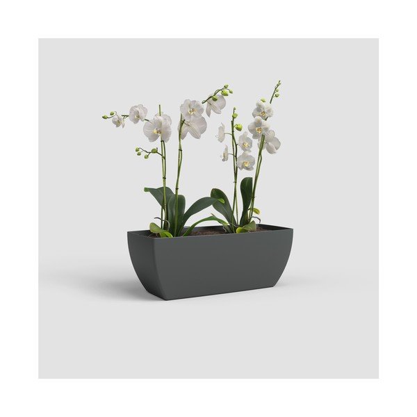 Jardinieră din plastic reciclat 30 cm Siena – Artevasi-image-3