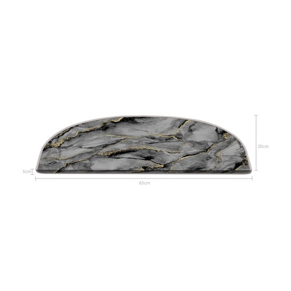 Covorașe pentru scări gri 16 buc. 20x65 cm Golden Marble – Vitaus-image-4
