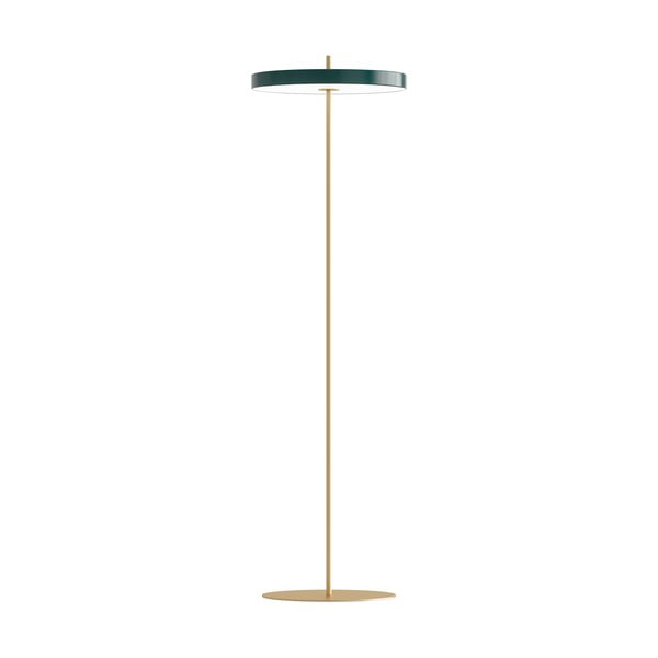 Lampadar verde închis LED cu intensitate reglabilă cu abajur din metal (înălțime 151 cm) Asteria Floor – UMAGE
