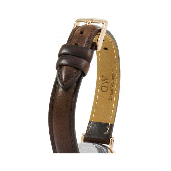 Ceas de damă Daniel Wellington Petite Bristol, ⌀ 28 mm, alb-roz auriu-image-1