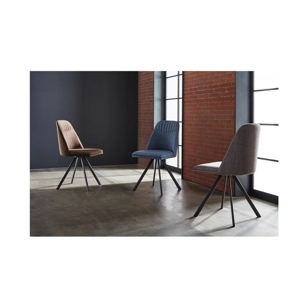 Set 4 scaune rotative sømcasa Cris, albastru deschis-image-2
