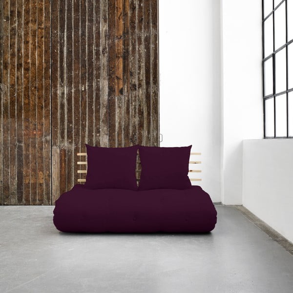 Canapea extensibilă Karup Shin Sano Natural/Purple Plum
