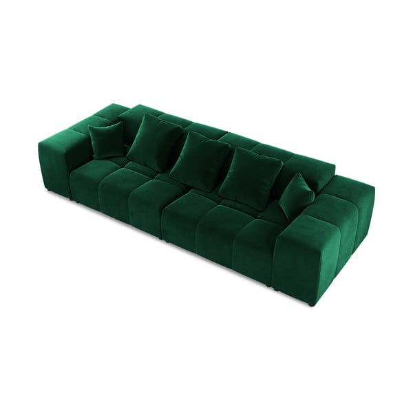 Canapea verde cu tapițerie din catifea 320 cm Rome Velvet - Cosmopolitan Design-image-3