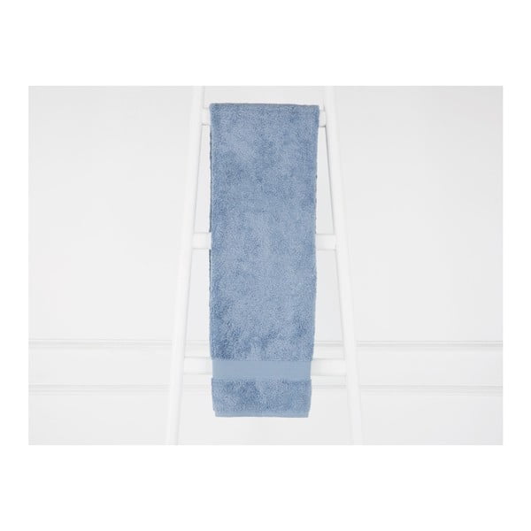 Prosop din fibre de bambus Madame Coco Ethel, 90 x 150 cm, albastru deschis