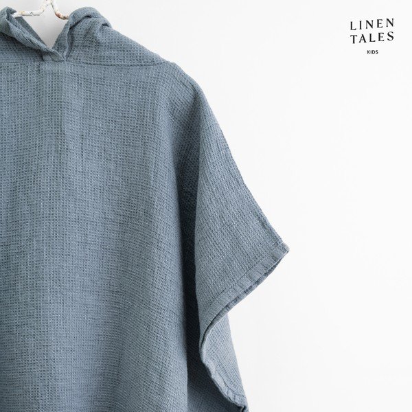 Halat pentru copii 1-2 ani albastru din in – Linen Tales-image-1