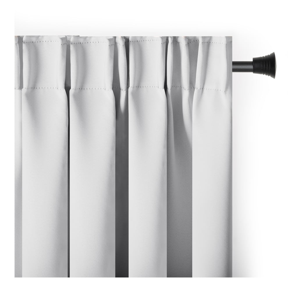 Draperie albă blackout/termoizolantă 140x245 cm Pleat – Restilo