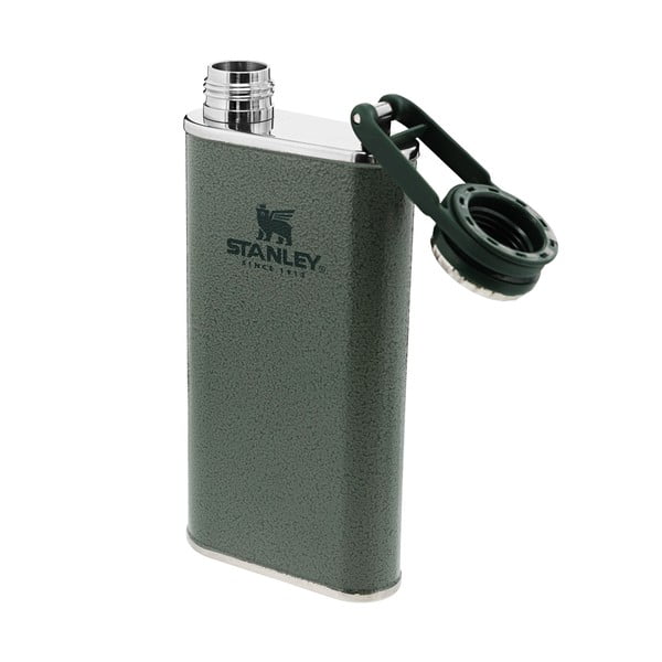 Sticlă de buzunar verde din oțel inoxidabil 230 ml Easy-Fill Wide Mouth Flask Hammer Tone Green – Stanley-image-3