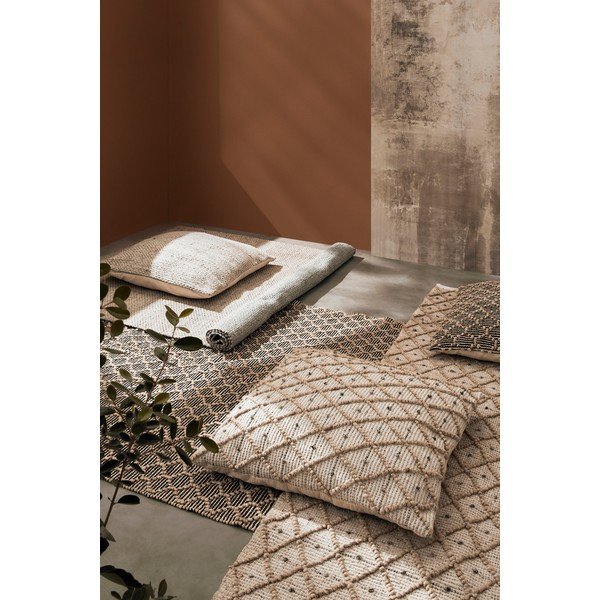 Covor pentru exterior și interior negru/în culoare naturală 200x300 cm Dhawan – Bizzotto-image-1