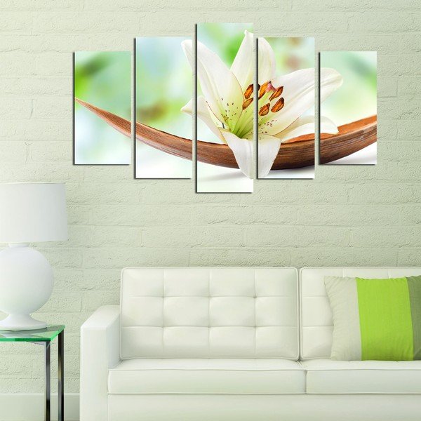 Tablou din mai multe piese Green Lily-image-1