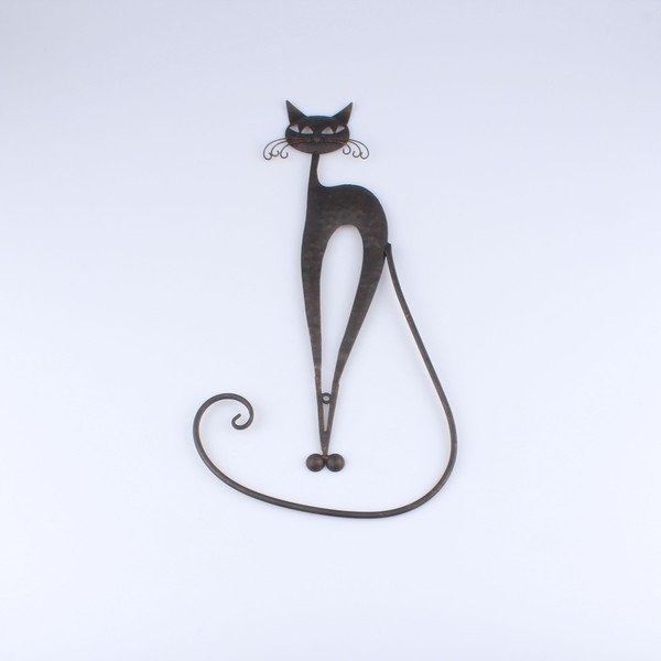 Decorațiune metalică în formă de pisică Dakls-image-1