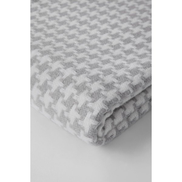 Pled Euromant Pearls, 140 x 180 cm, gri deschis-image-1