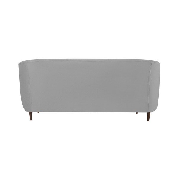 Canapea cu tapițerie din catifea Kooko Home GLAM, gri deschis, 175 cm-image-1