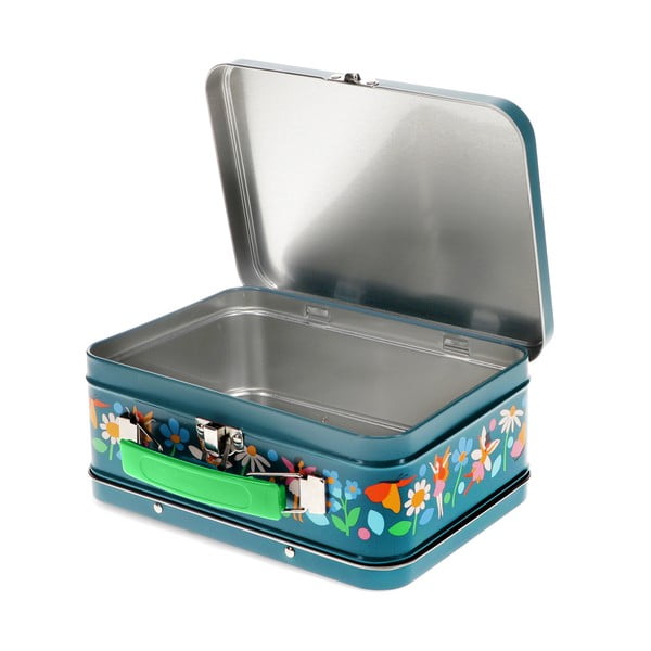 Valiză pentru copii albastru-închis din metal 19x8x17 cm Fairies in the Garden – Rex London-image-2