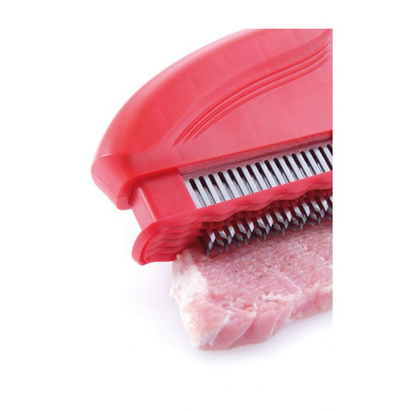 Presă de frăgezire carne din oțel inoxidabil Hendi, roșu-image-1