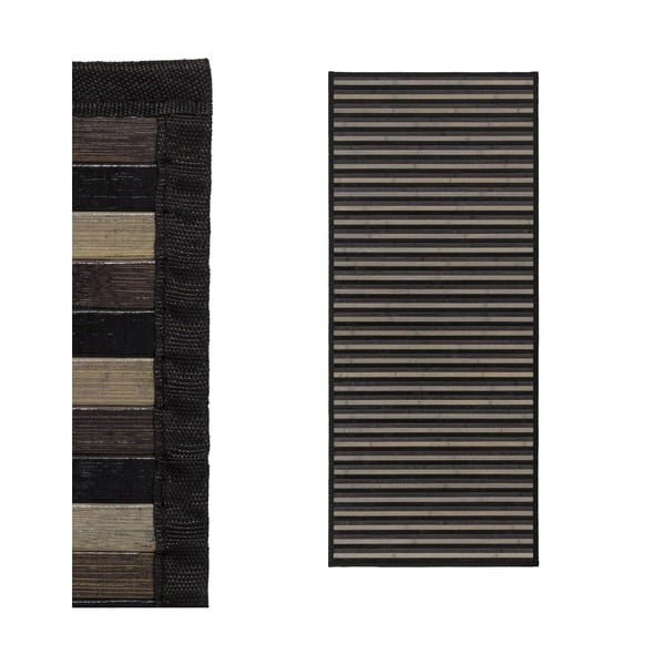 Covor tip traversă gri din bambus 75x175 cm – Casa Selección-image-2