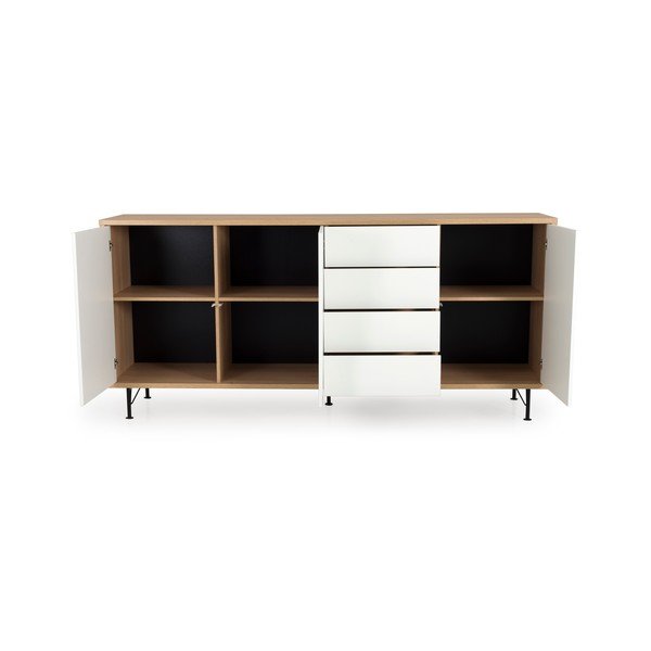 Comodă Tenzo Flow, lungime 217 cm, alb-image-3