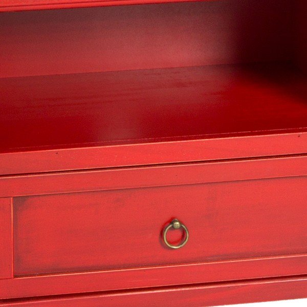 Comodă TV Evegreen House Credenza, roșu-image-3