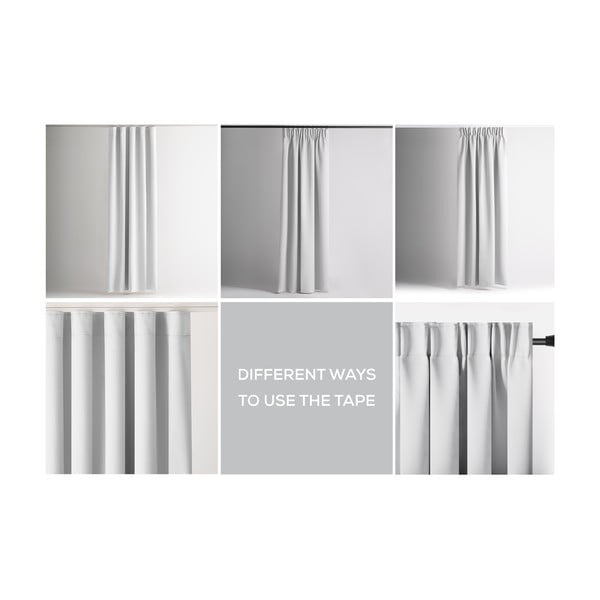 Draperie albă dimout (semi-opacă) 140x270 cm Kierra – Restilo-image-3