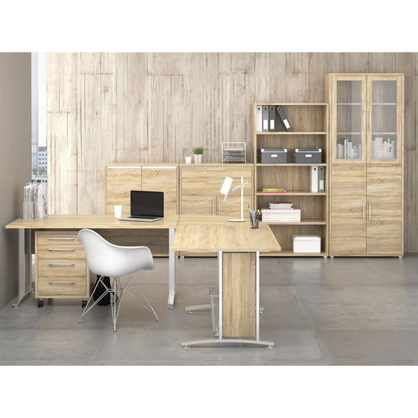 Bibliotecă modulară  cu aspect de lemn de stejar 89x222 cm Prima – Tvilum-image-1