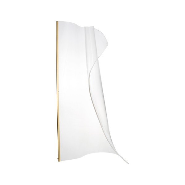 Lampadar auriu LED din aluminiu cu abajur din sticlă acrilică (înălțime 105 cm) Siderno – Nova Luce