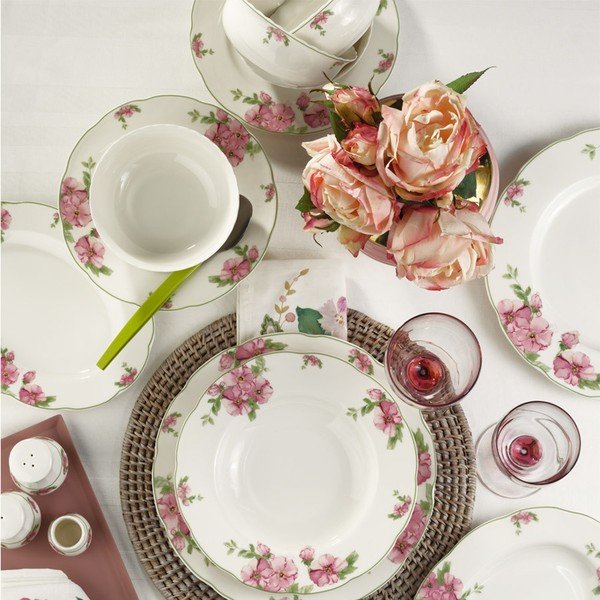 Set veselă din porțelan Kutahya Flora, 28 piese-image-1