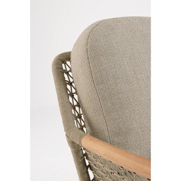 Fotoliu de grădină maro deschis din metal Eulero – Bizzotto-image-3