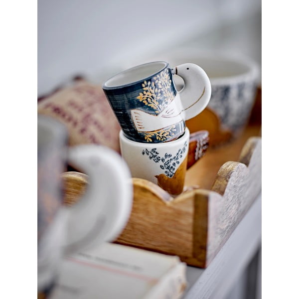 Cești albastre-crem 2 buc. pentru espresso din gresie 55 ml Hezha – Bloomingville-image-2