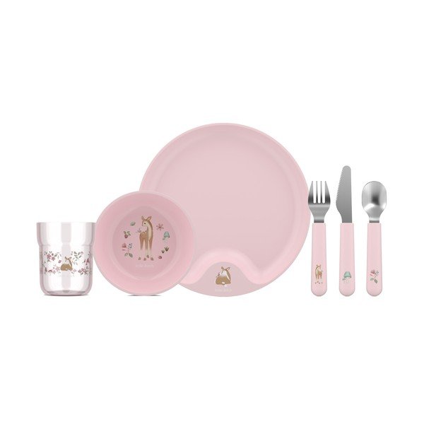Set de veselă pentru copii 6 buc. din plastic Fairy Garden – Mepal