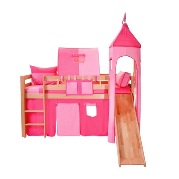 Set castel pentru copii Mobi furniture Luk a Tom, roz
