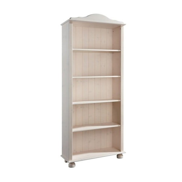 Bibliotecă albă din lemn de pin 70x181 cm Ella – Støraa