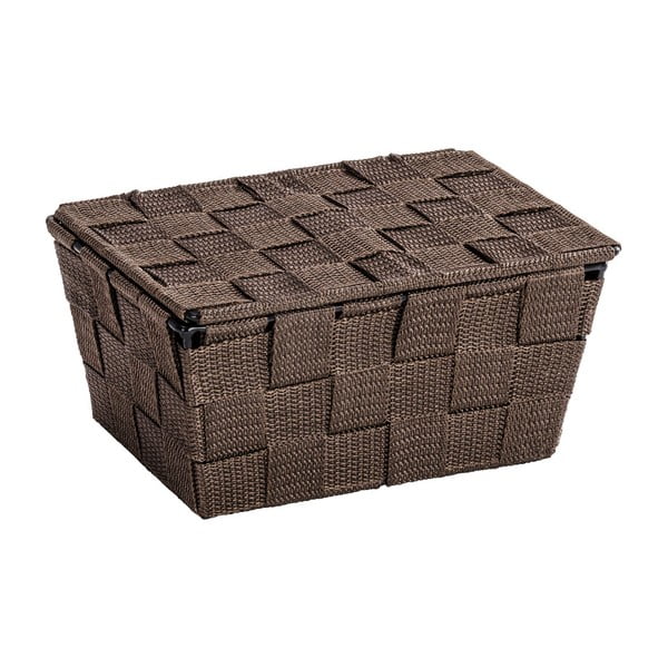 Coș cu capac Wenko Adria, 14 x 19 cm, maro-image-2