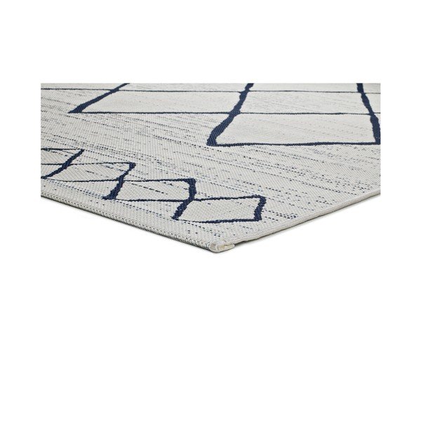 Covor pentru exterior Universal Elba, 140 x 200 cm, crem-albastru-image-1