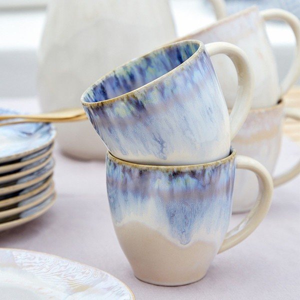 Cană din gresie ceramică Costa Nova Brisa, 300 ml, albastru-image-1