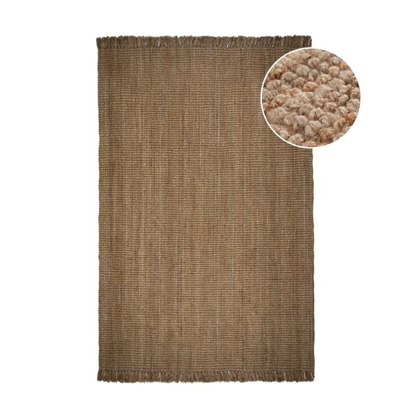 Covor din iută Flair Rugs Jute, 160 x 230 cm, maro