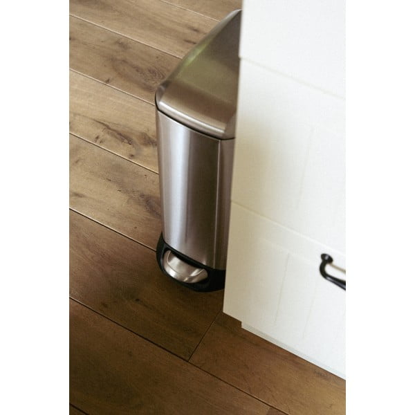 Coș de gunoi argintiu cu pedală din oțel inoxidabil 12 l Design – Wenko-image-2