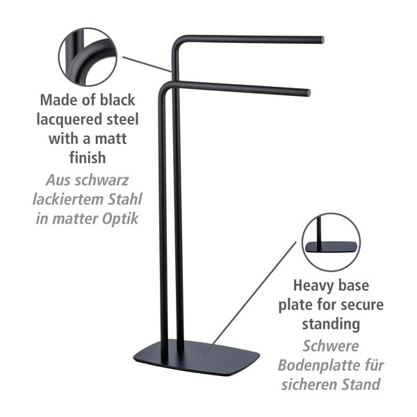 Suport pentru prosoape din oțel Iria – Wenko-image-4