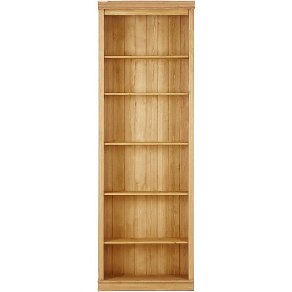 Bibliotecă în culoare naturală din lemn de pin 74x223x37 cm Anita – Støraa
