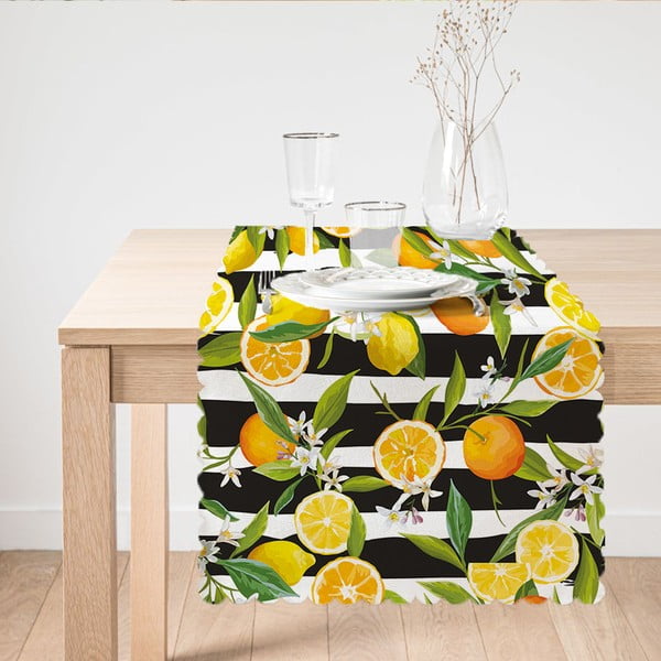 Napron pentru masă Minimalist Cushion Covers Lemon, 45 x 140 cm