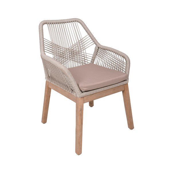 Scaun de grădină bej din lemn masiv Pomona – Garden Pleasure