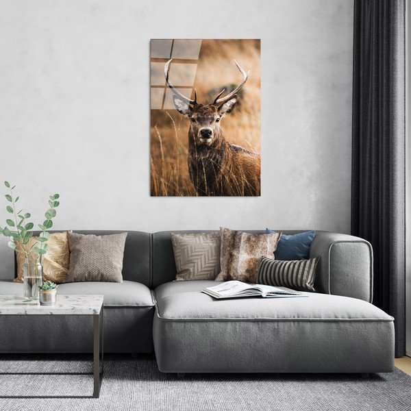 Tablou din sticlă 70x100 cm Deer – Wallity-image-3